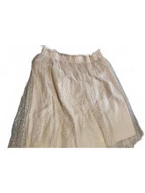Disney Lauren Conrad Cream Polka Dot Tulle Skirt Size Large Feminine Whimsical